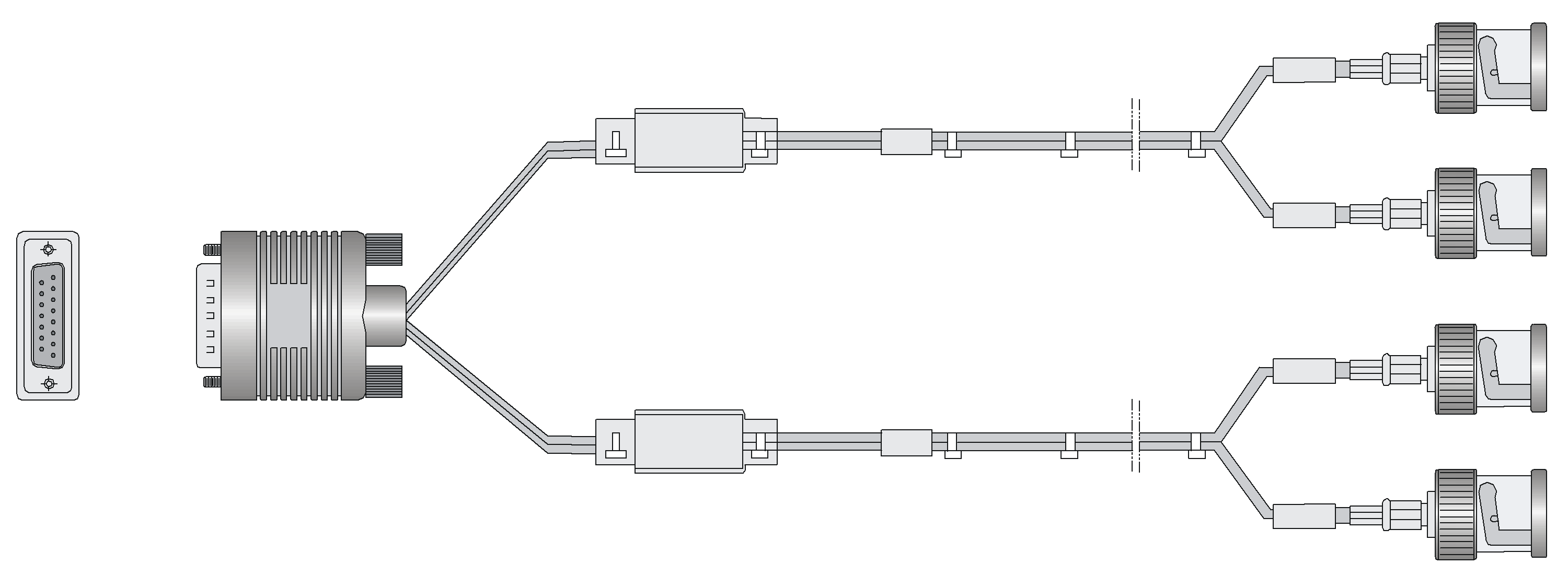 图三  2端口E1 75欧姆电缆