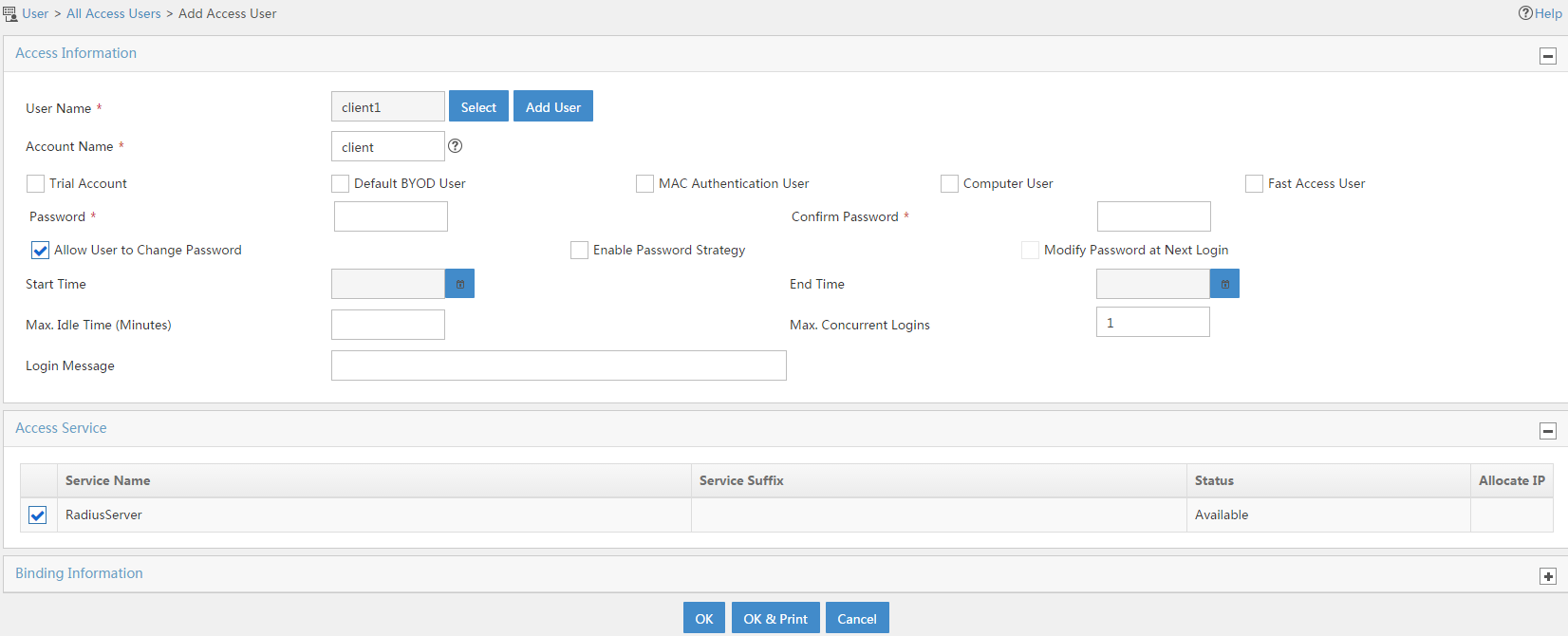 Support - 01-Local Portal Authentication Configuration Examples- H3C