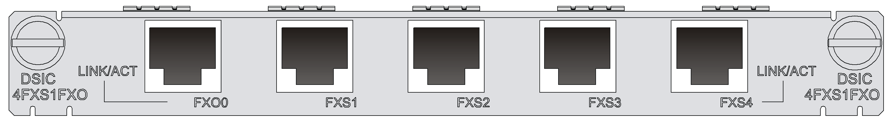 DSIC-4FXS1FXO+口